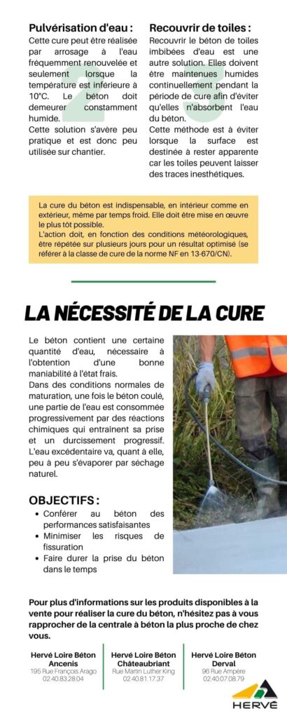 produit cure beton