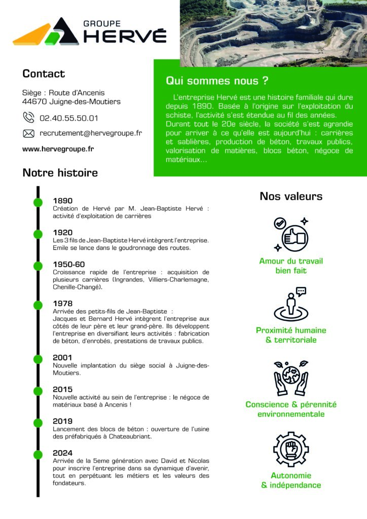 cv entreprise hervé recrutement alternance apprentissage