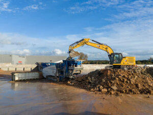 plateforme recyclage granulat recyclé bretagne pays de la loire concassage mobile chantier dechet inerte